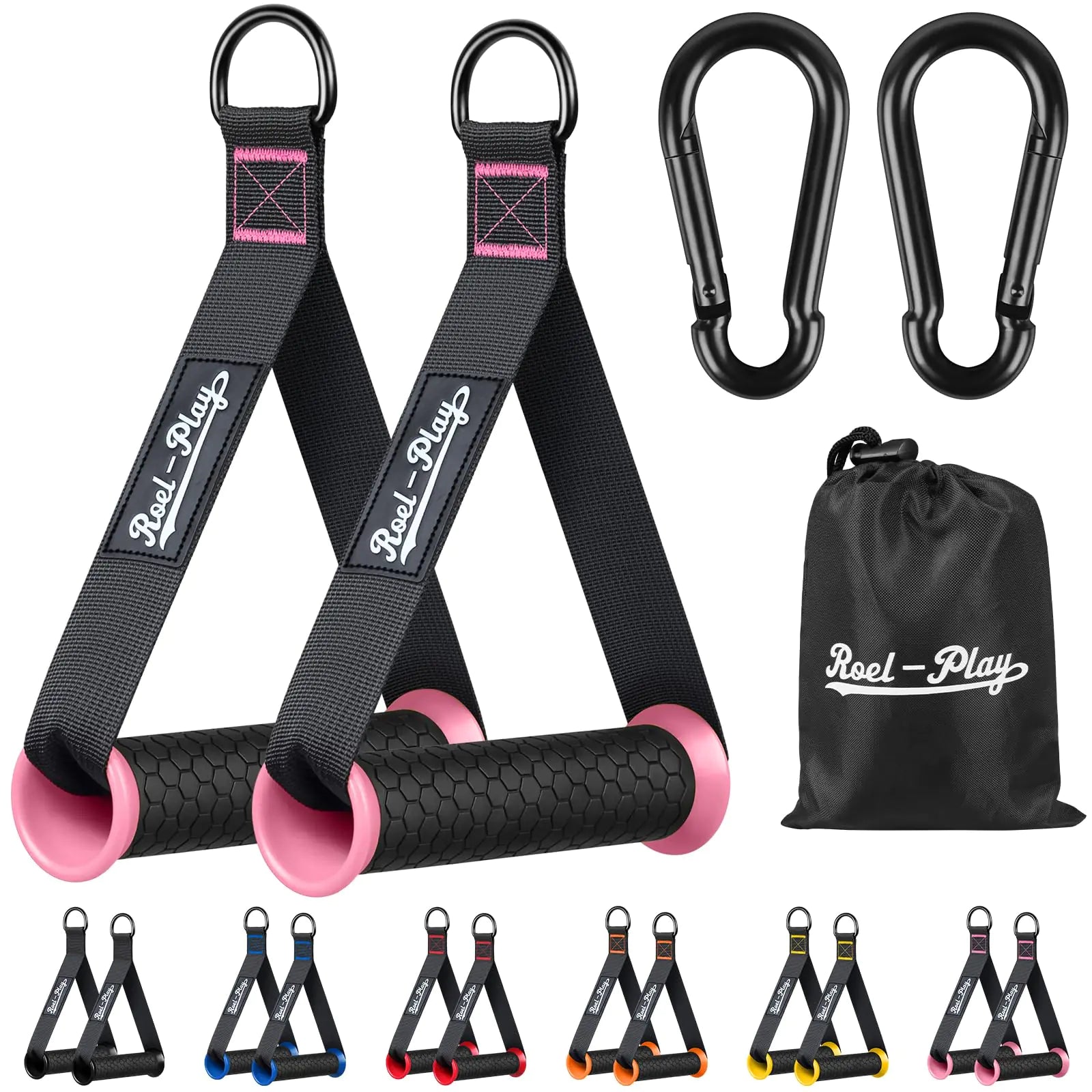 Manijas de Repuesto para Ejercicio en Gimnasio, Equipo de Fitness para Entrenador de Fuerza, Máquina de Cable y Bandas de Resistencia, Accesorios para Gimnasio en Casa